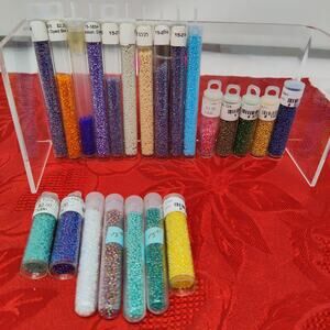 22X Huge Lot Seed Beads Tiny Little Guys 15/0